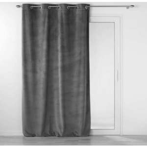 Antracitový sametový závěs 140x260 cm Velouriane – douceur d'intérieur obraz