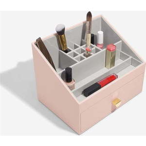 Světle růžový koupelnový organizér na kosmetiku – Stackers obraz
