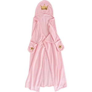 Růžová dětská deka s kapucí z mikroflanelu 100x120 cm Ariel – douceur d'intérieur obraz