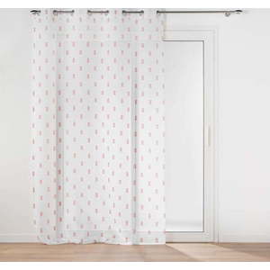 Bílo-růžová voálová záclona 140x240 cm Geokid – douceur d'intérieur obraz