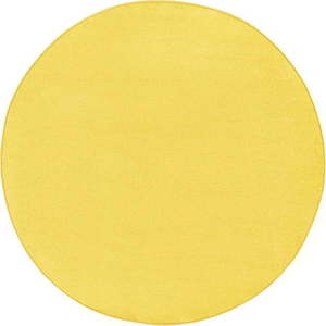 Žlutý koberec Hanse Home Fancy, ⌀ 200 cm obraz