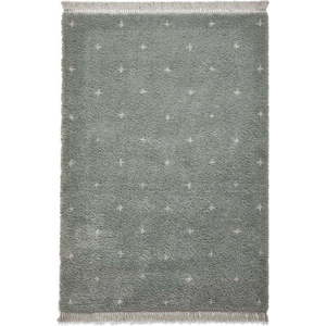 Mátově zelený koberec Think Rugs Boho Dots, 160 x 220 cm obraz