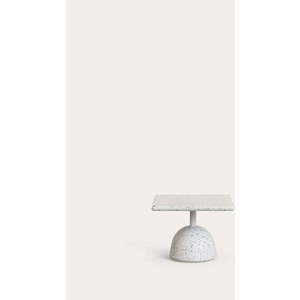 Bílý terrazzo konferenční stolek 48x48 cm Saura – Kave Home obraz