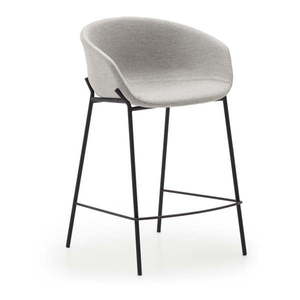 Světle šedé barové židle v sadě 2 ks (výška sedáku 65 cm) Yvette – Kave Home obraz