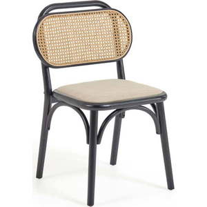 Černo-béžová jídelní židle Doriane – Kave Home obraz