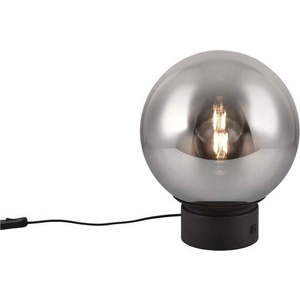 Černá LED stolní lampa se skleněným stínidlem (výška 36 cm) Cipallone – CINQUE obraz