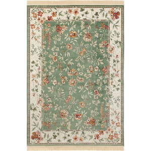 Zeleno-krémový koberec z viskózy 195x300 cm Oriental – Nouristan obraz