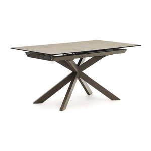 Hnědý rozkládací jídelní stůl s keramickou deskou 90x160 cm Atminda – Kave Home obraz