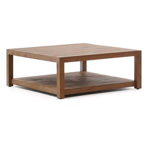 Konferenční stolek z teakového dřeva v přírodní barvě 90x90 cm Sashi – Kave Home obraz