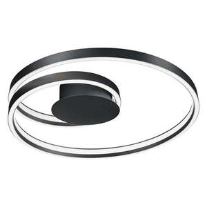 Černé LED stropní svítidlo s hlasovým ovládáním/s ovládáním pomocí mobilní aplikace s kovovým stínidlem Ciola – CINQUE obraz