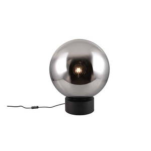 Černá LED stolní lampa se skleněným stínidlem (výška 60 cm) Cipallone – CINQUE obraz