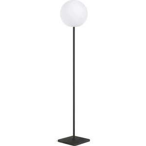Bílo-černá LED stojací lampa na dálkové ovládání (výška 120 cm) Dinesh – Kave Home obraz
