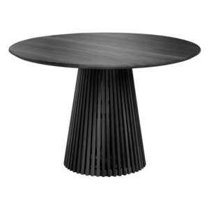Černý kulatý jídelní stůl z masivu mindi ø 120 cm Jeanette – Kave Home obraz