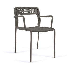 Tmavě zelená kovová zahradní židle Cailin – Kave Home obraz