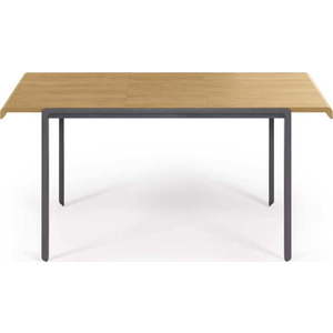 Rozkládací jídelní stůl s deskou z dubového dřeva v přírodní barvě 80x160 cm Nadyria – Kave Home obraz