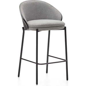 Černo-šedé barové židle v sadě 2 ks (výška sedáku 65 cm) Eamy – Kave Home obraz