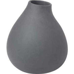 Tmavě šedá porcelánová váza (výška 17 cm) Nona – Blomus obraz