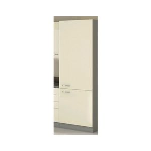 Vysoká kuchyňská skříň Karmen 60DK, 60 cm, šedá/krémová obraz