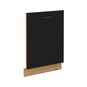 Přední panel na vestavnou kuchyňskou myčku Modena, 60 cm, dub artisan/černá obraz