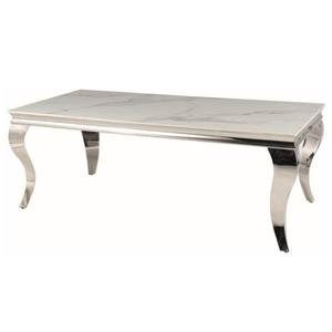 Konferenční stolek PRANCIO bílá/stříbrná obraz