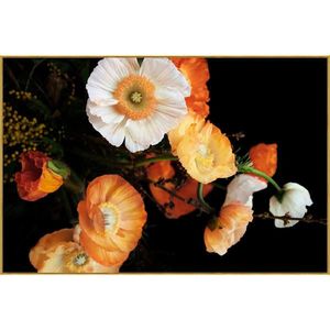 Monee OBRAZ NA SKLE, květiny, 120/80 cm obraz