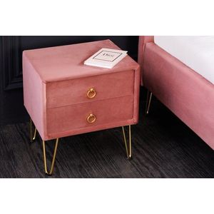 Noční stolek IMAS Dekorhome Růžová, Noční stolek IMAS Dekorhome Růžová obraz