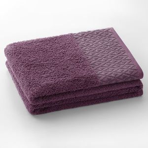 Bavlněný ručník DecoKing Andrea švestkový, velikost 30x50 obraz