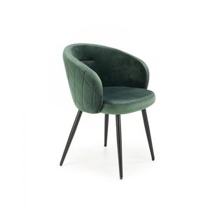 HALMAR Designová židle Dasha tmavě zelená obraz