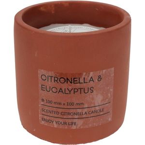 Mondex Svíčka CITRONELLA v cihlovém keramickém obalu 10 cm obraz