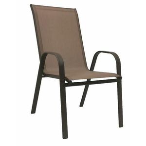 Zahradní židle ocel / textilie Černá, Zahradní židle ocel / textilie Černá obraz