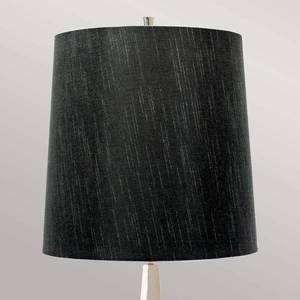 Elstead Stojací lampa Ascent, leštěný nikl, černé stínítko obraz