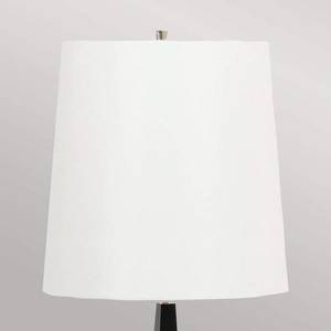 Elstead Stojací lampa Ascent, černá, bílé stínidlo obraz