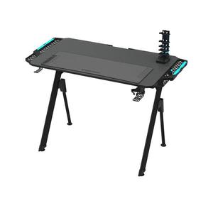 Herní stůl FALCON s LED RGB podsvícením 116x60 cm černá obraz