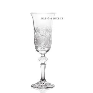 Aurum Crystal Broušené sklenice na sekt LAURA 150 ml, 6 ks obraz