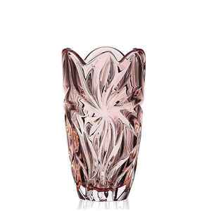 Aurum Crystal Váza FLORA pink 280 mm obraz