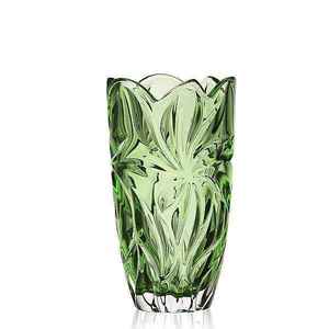 Aurum Crystal Váza FLORA green 280 mm obraz