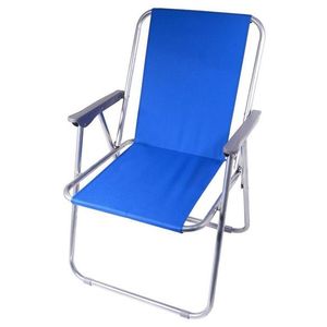 Skládací kempingová židle modrá obraz
