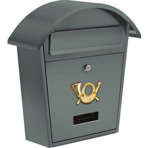 Poštovní schránka se stříškou - šedá obraz