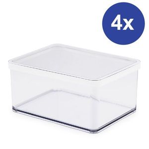 Krabička SET LOFT, 4 x 2, 25 L, bílá obraz