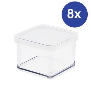 Krabička SET LOFT, 8 x 0, 5 l, bílá obraz