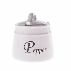 Keramická dóza na pepř Pepper se lžičkou, 430 ml obraz