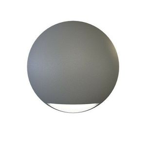 Panlux Venkovní nástěnné LED svítidlo Leon Circle šedá, IP65, 2 W obraz