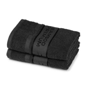 4Home Bamboo Premium ručník černá, 50 x 100 cm, sada 2 ks obraz