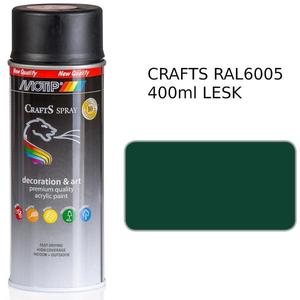 Sprej Crafts zelená RAL6005 400ml obraz