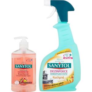 Dezinfekce čistič Sanytol odmašťující kuchyně 500ml + dezinfekční tekuté mýdlo kuchyně 250 ml obraz