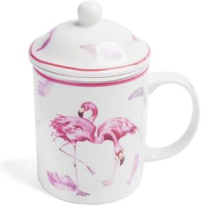 Porcelánový hrníček se sítkem Flamingo 330ml obraz