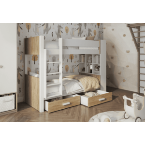 ArtBed Dětská patrová postel GASPAR | 80 x 180 cm Provedení: Borovice přírodní obraz