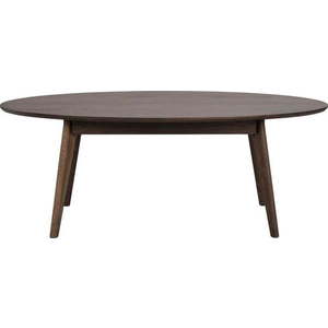 Tmavě hnědý konferenční stolek v dekoru dubu 65x130 cm Yumi – Rowico obraz