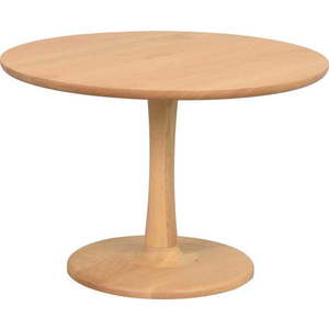 Kulatý konferenční stolek v dekoru dubu v přírodní barvě 60x60 cm Hobart – Rowico obraz