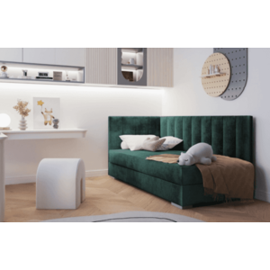 ArtBed Dětská postel COIMBRA III | zelená 90 x 200 cm obraz